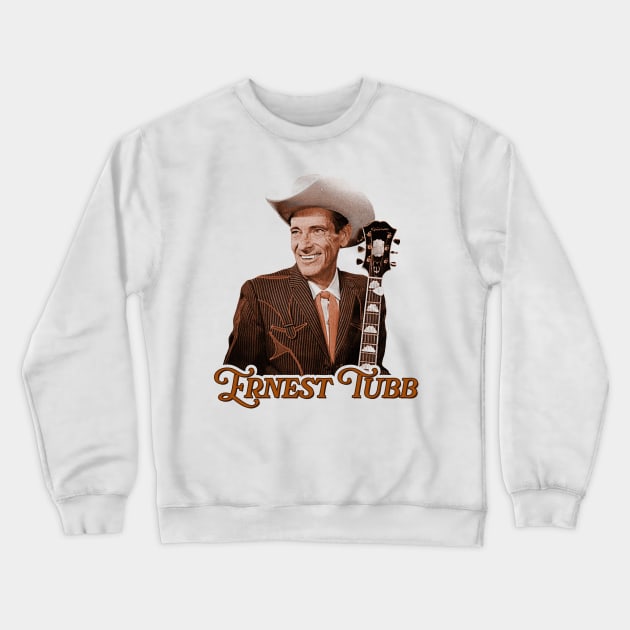 Ernest Tubb ))(( Sepia Classic Country Honky Tonk Tribute Crewneck Sweatshirt by darklordpug